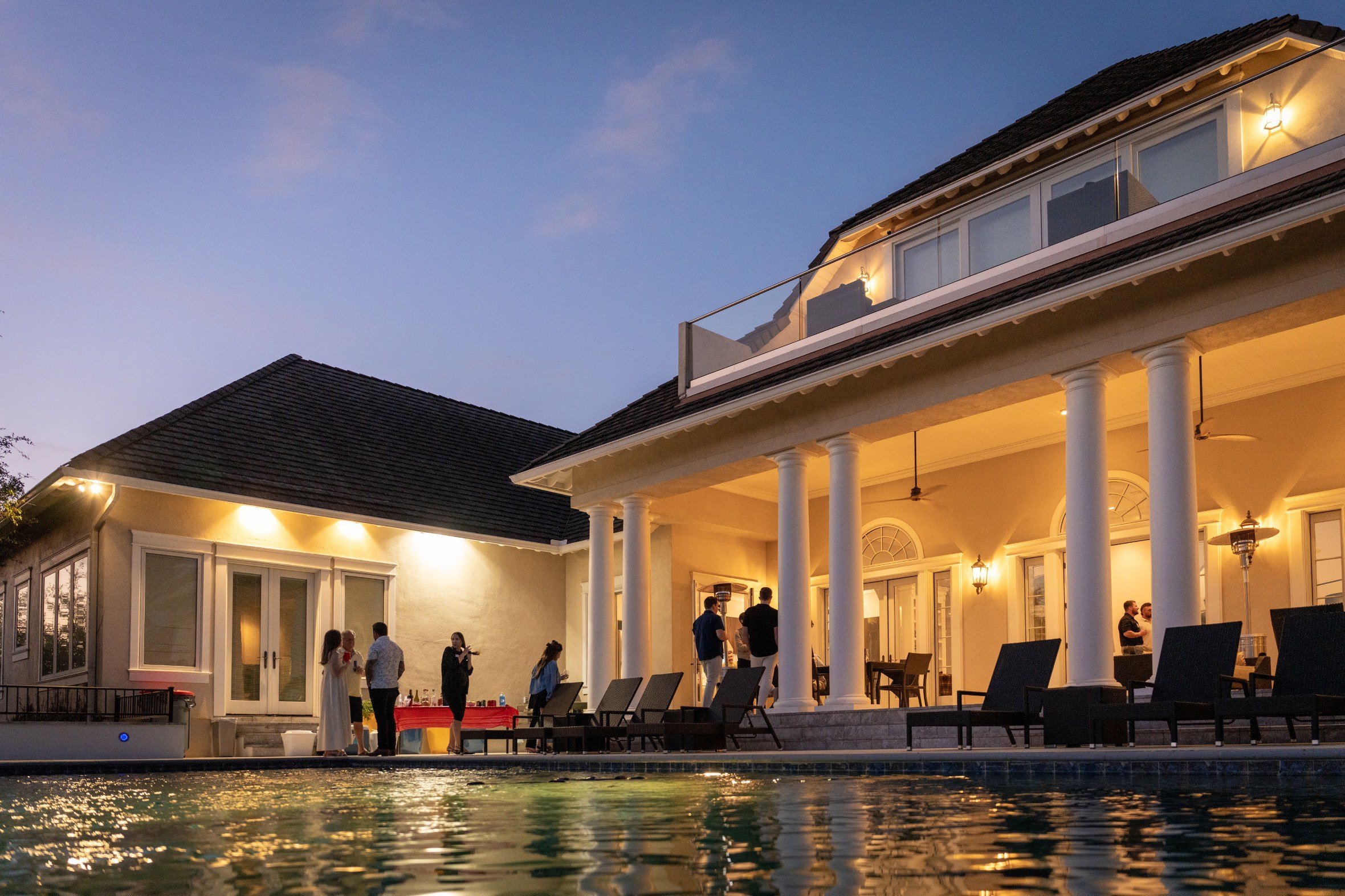 A view of the private luxury estate in Cross Mountain