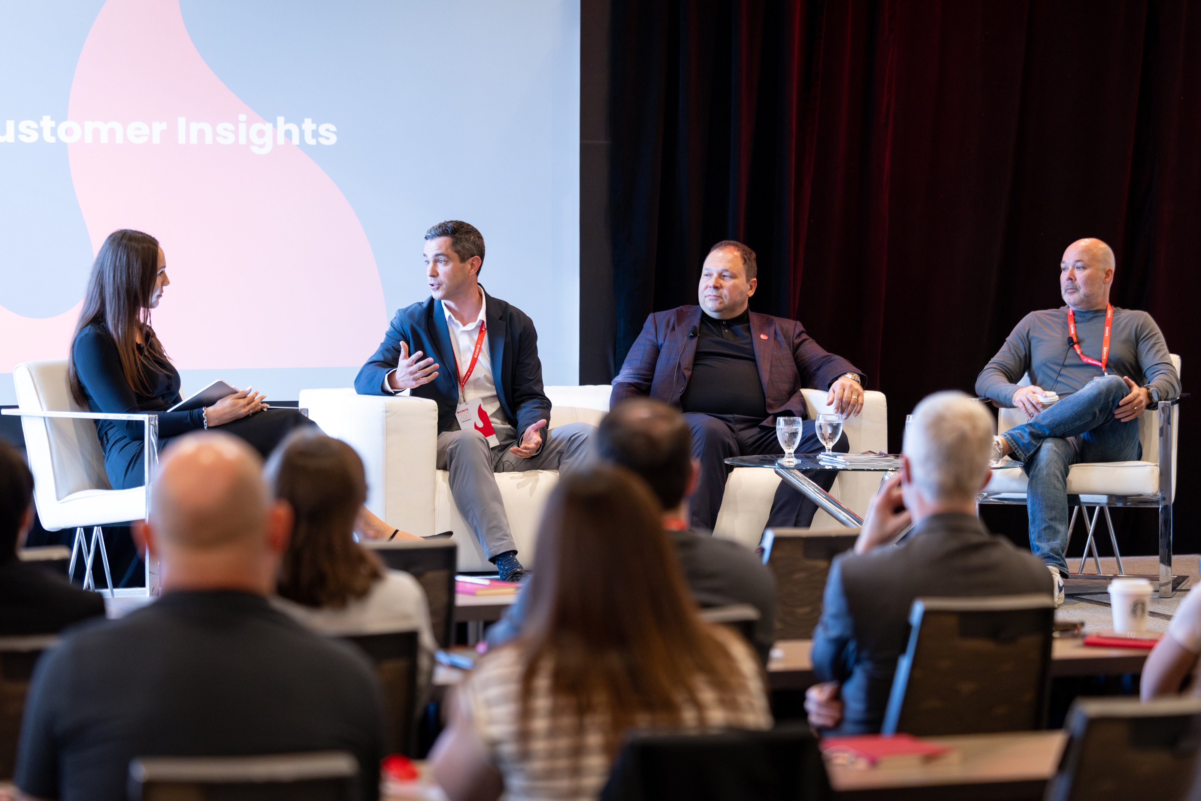 maria malesevic, florent bojarski, edward aguiar, and andre vanegas at IGNITE 25