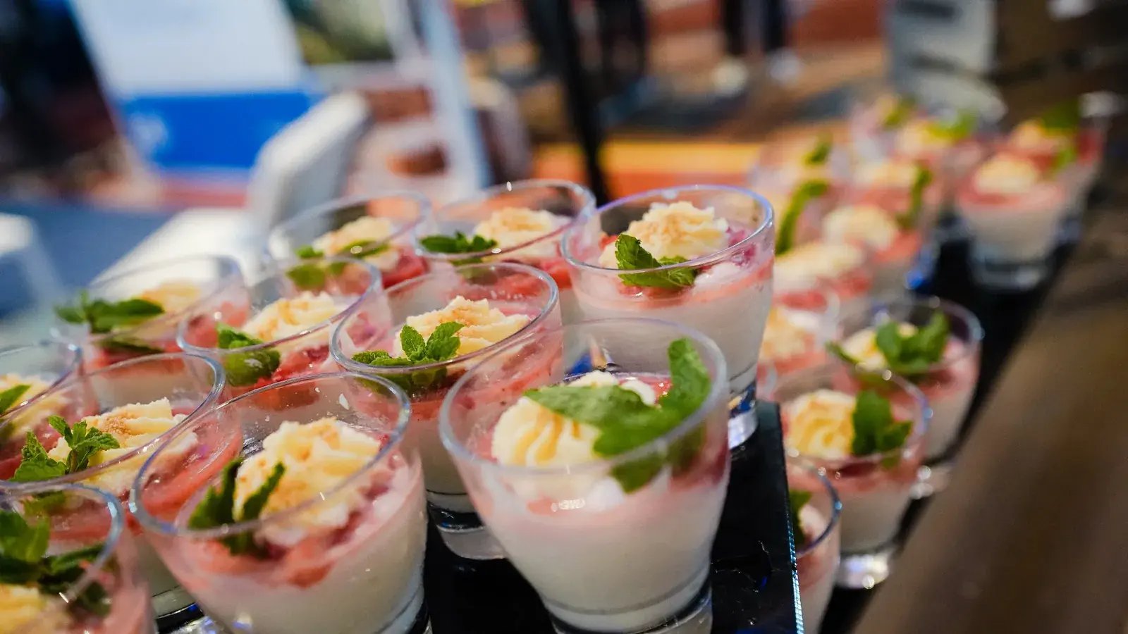 Refreshments served during networking sessions at the American Supply Chain Summit event.