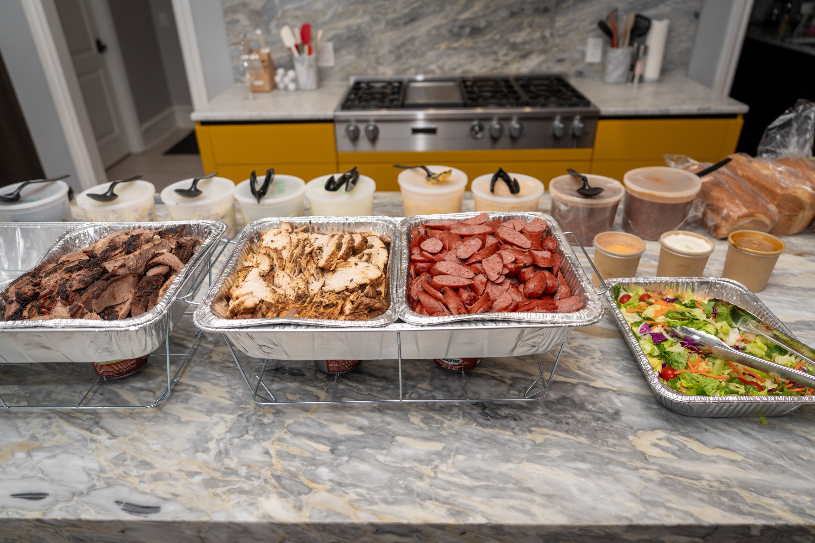 A Texas BBQ spread from Smokey Mo's