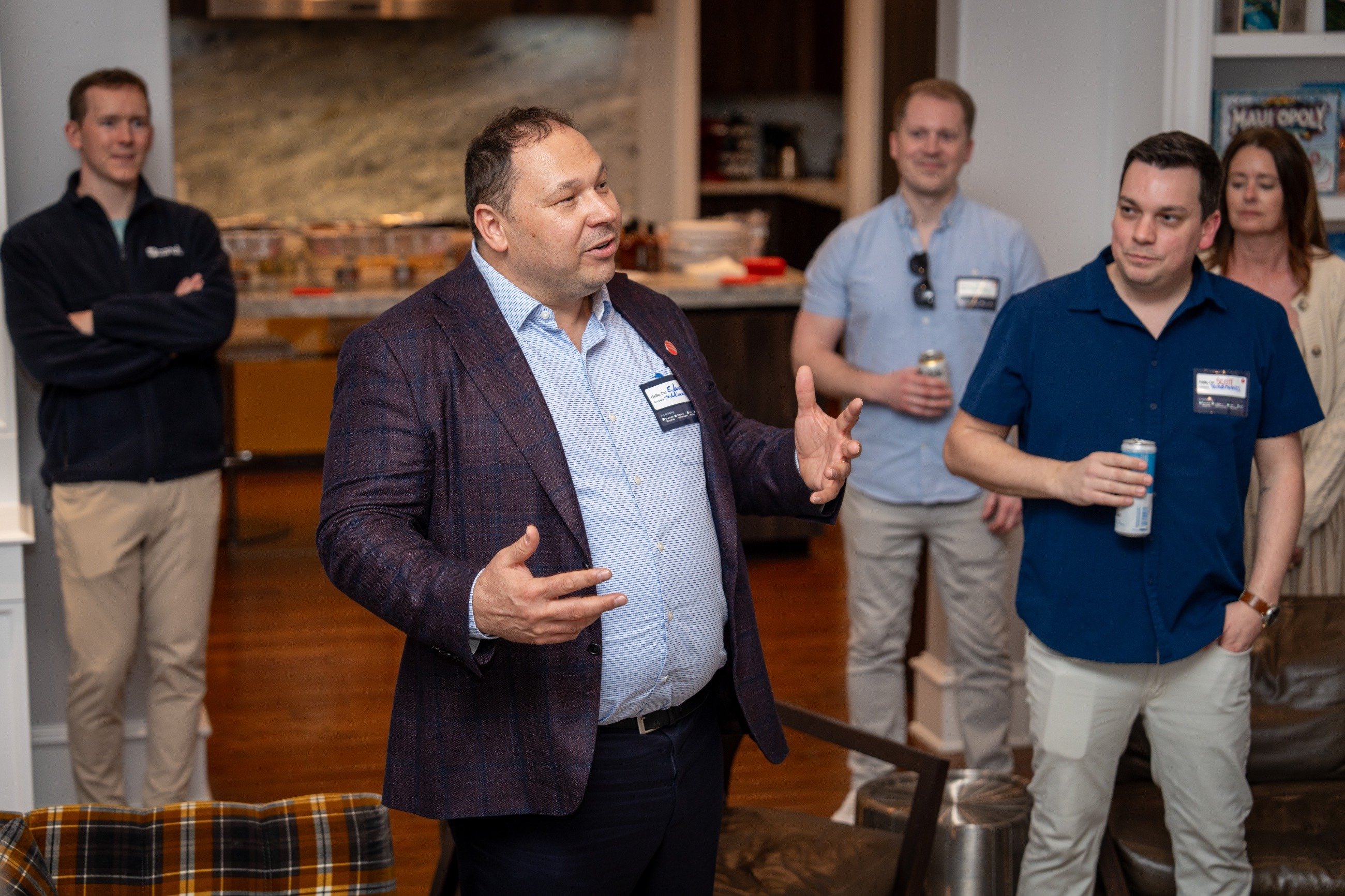 Techdinamics CEO and CTO, Edward Aguiar, talking at the event