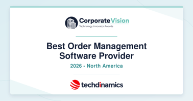 Techdinamics Named Best OMS Provider 2026 by Corporate Vision