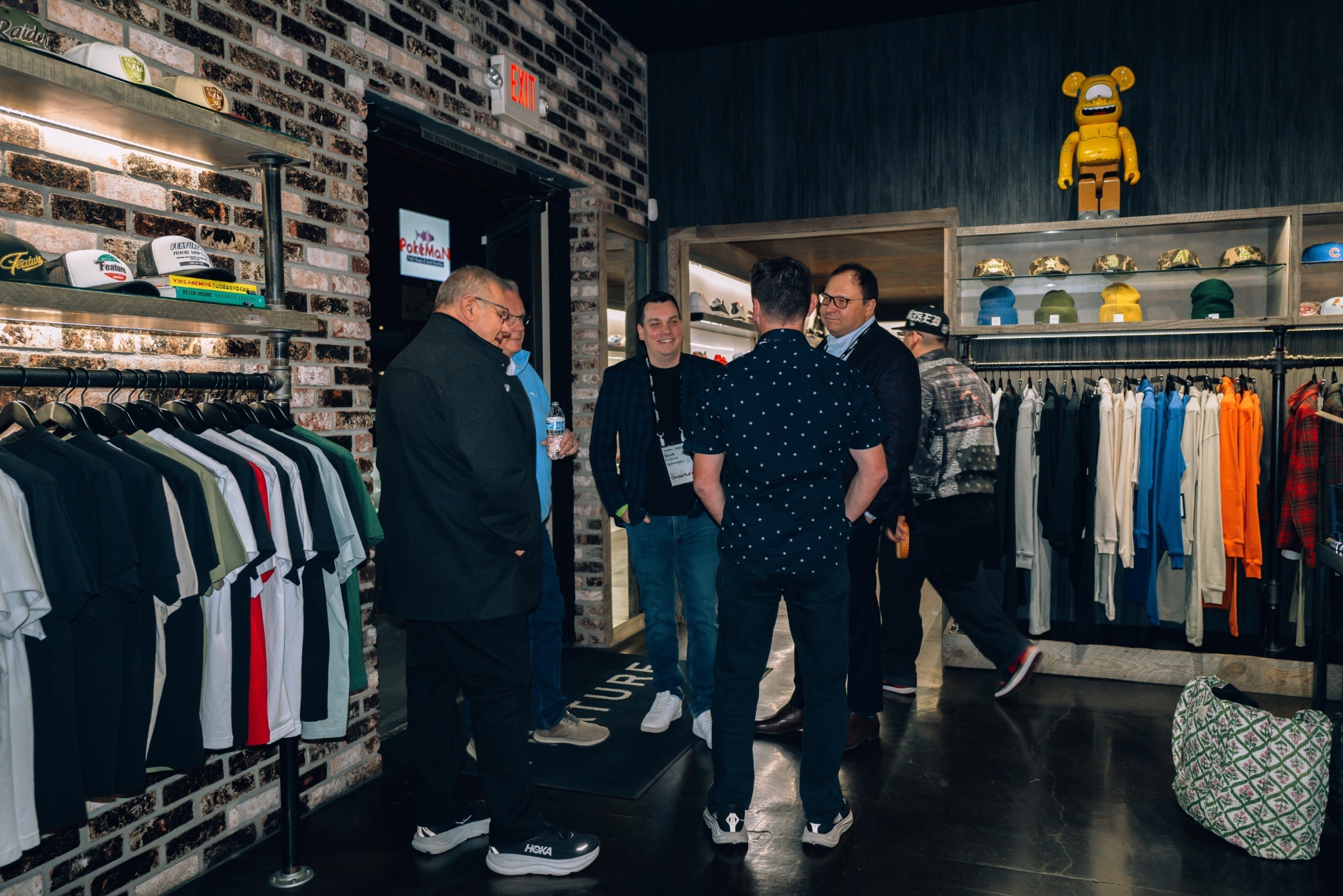 Guests mingling at the Techdinamics party