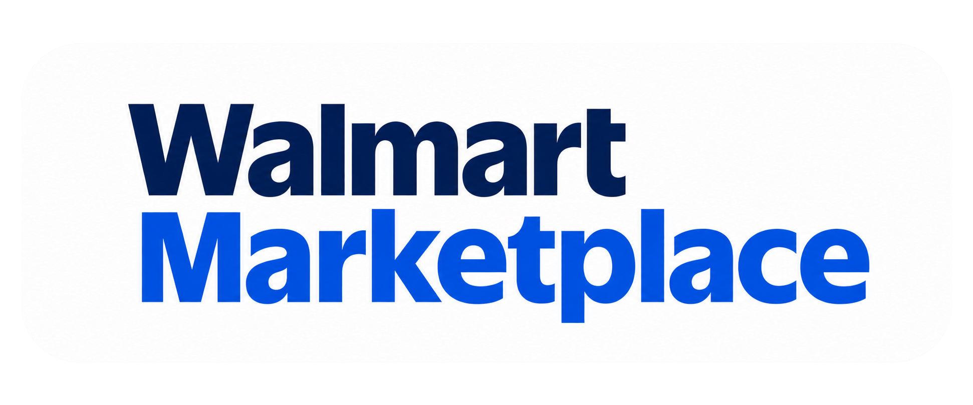 Walmart Marketplace white logo badge